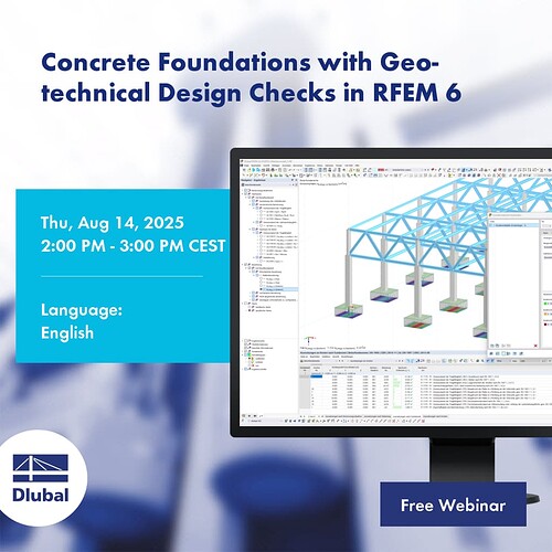 Concrete Foundations with Geotechnical Design Checks in RFEM 6