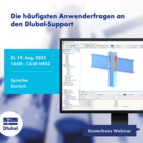 Die häufigsten Anwenderfragen an den Dlubal-Support