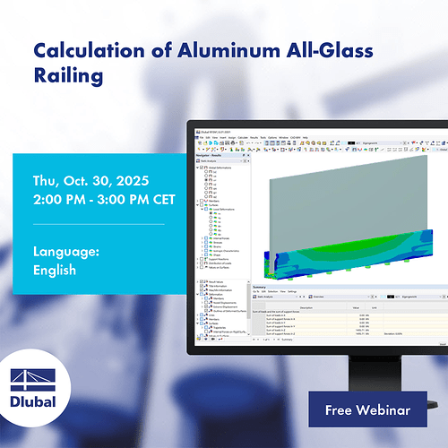 Calculation of Aluminum All-Glass Railing
