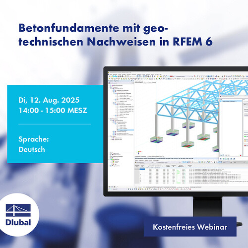Betonfundamente mit geotechnischen Nachweisen in RFEM 6