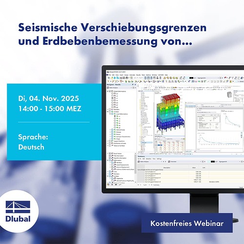 Seismische Verschiebungsgrenzen und Erdbebenbemessung von Gebäuden in RFEM 6