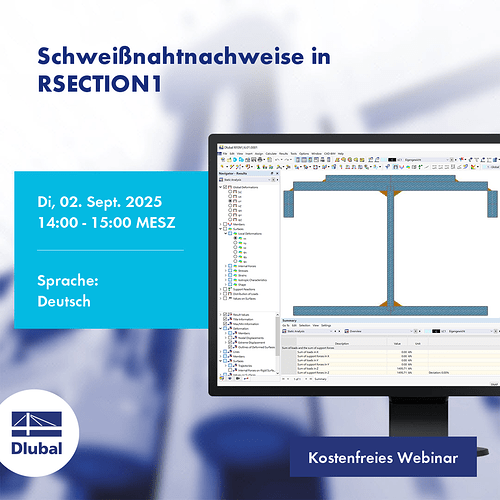 Schweißnahtnachweise in RSECTION 1