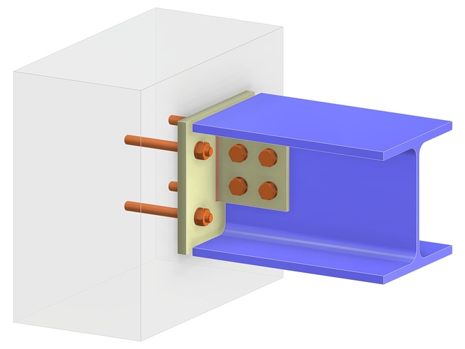 Beam Anchoring β Base Plate and Fin Plate
