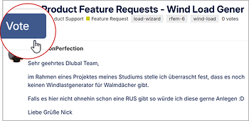 Upvote Feature Requests