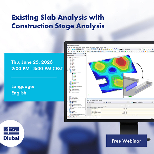 Construction Stage Analysis of an Existing Slab