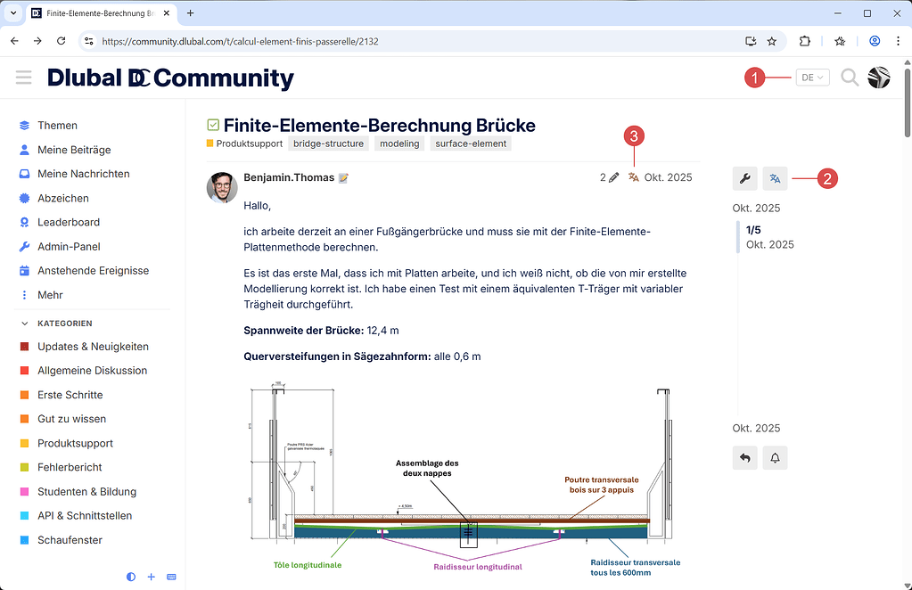 ⚙️ DC Insights: Localization of Content in the Community - Dlubal Community