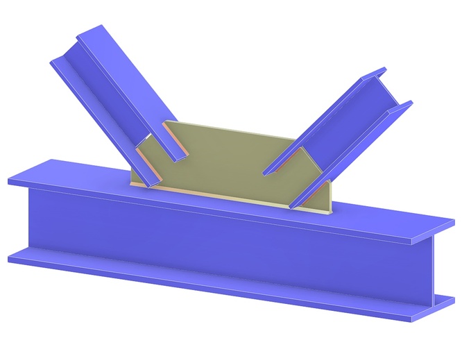 Chord Connection via Gusset Plate