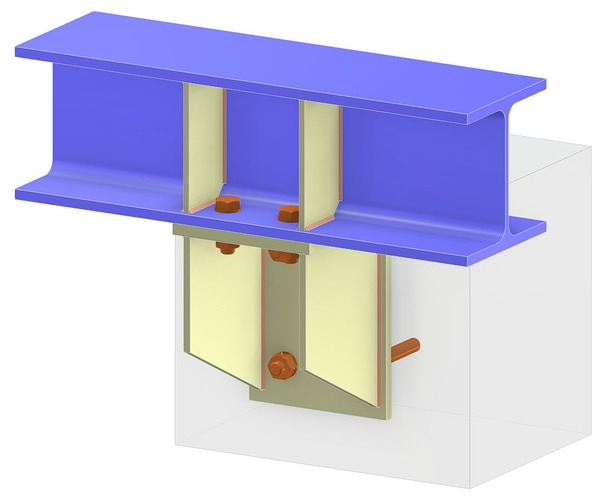 Beam Anchoring β Welded Bracket, Cap Plate, and Stiffener