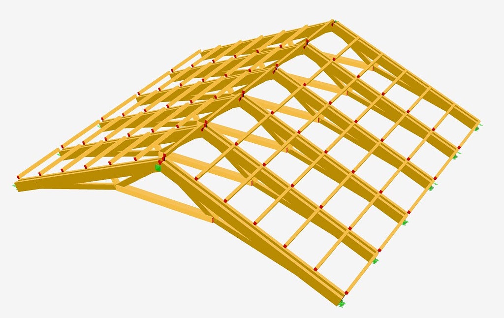 Solid Timber Rfem 📥 RFEM Model: Timber Truss Roof for Historical Palace - Dlubal Community