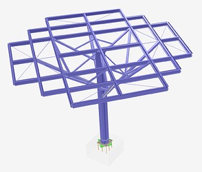 Tree-Shaped Structure for PV Mounting System