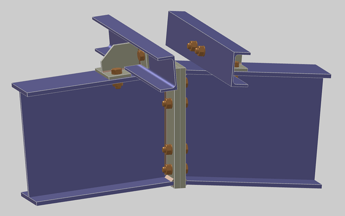 Ridge Purlin to Roof Beam
