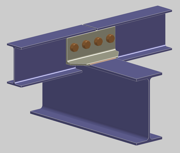 Purlin to Beam via Unequal Angle