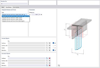 Using Result Beam or Result Line in RFEM 6