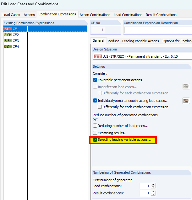 20251202 081314-Edit Load Cases and Combinations